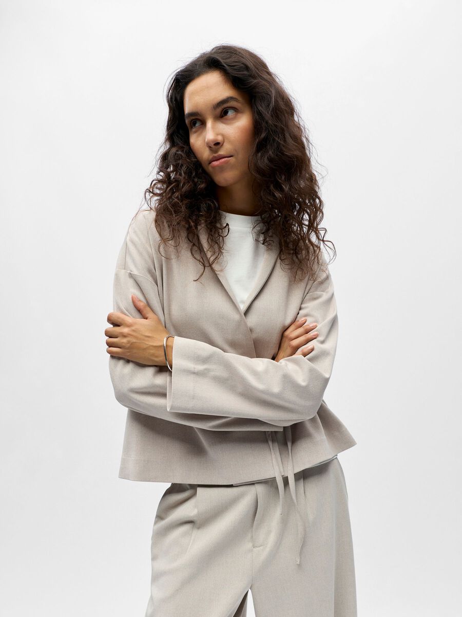 Carousel image - WRAP FRONT BLOUSE, Twill | 6