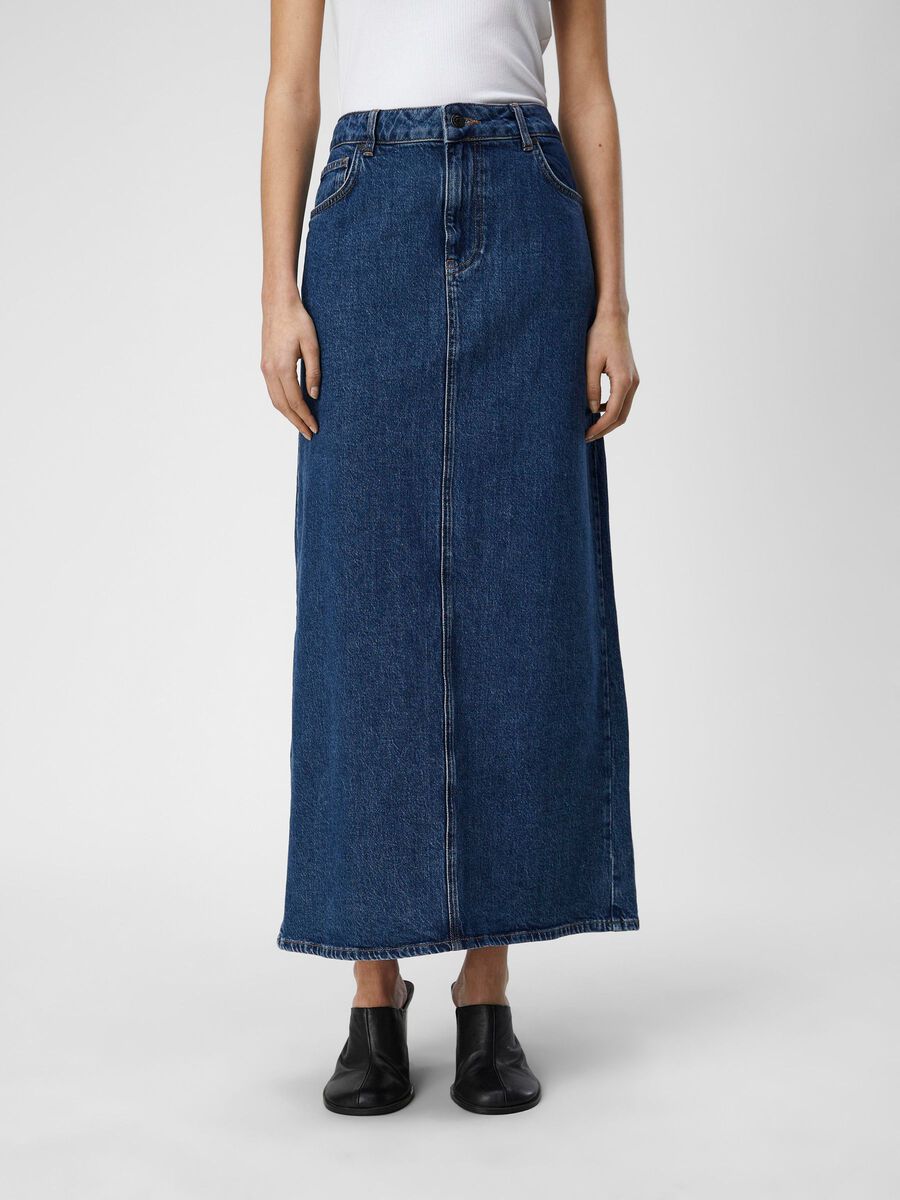OBJECT DENIM MAXI SKIRT, Medium Blue Denim, highres - 23044363_MediumBlueDenim_003.jpg