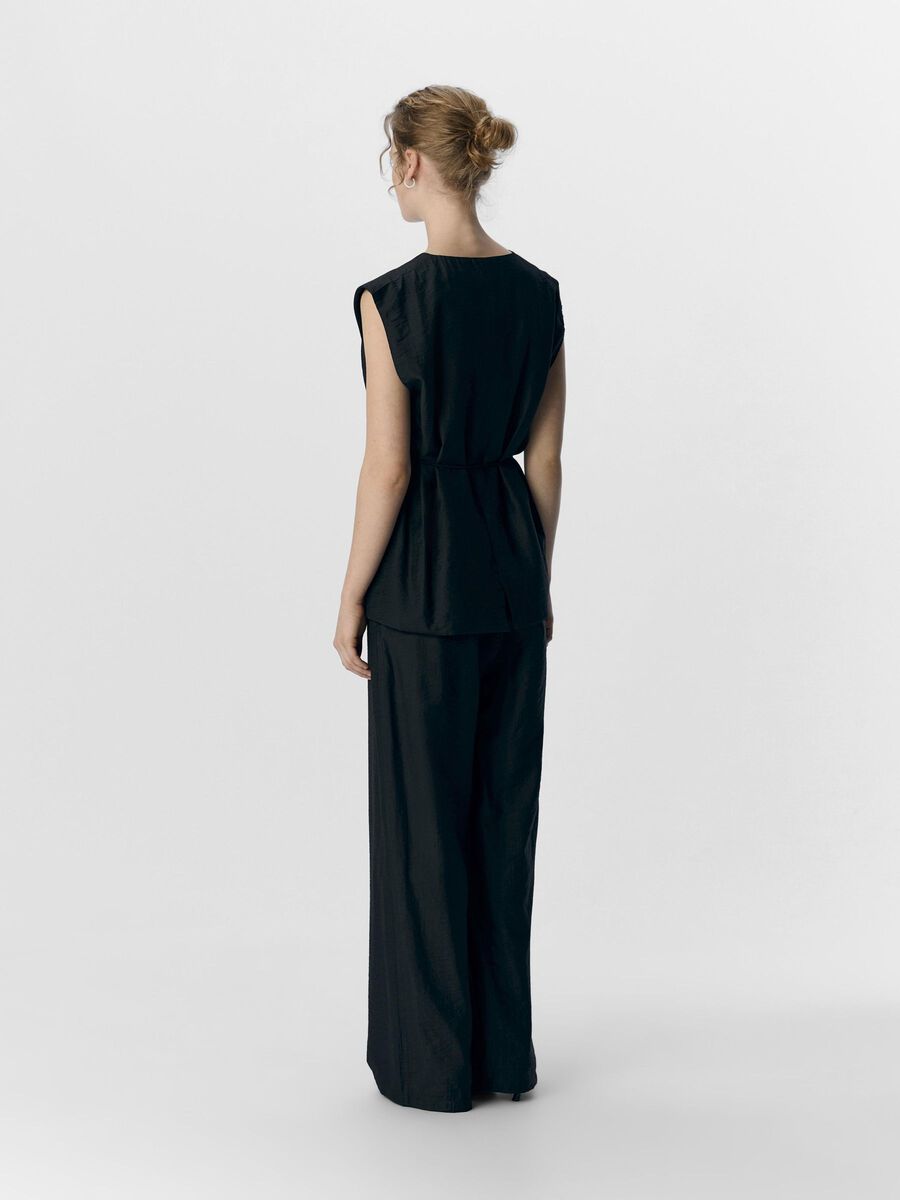 OBJECT TIE-FRONT WAISTCOAT, Black, highres - 23046028_Black_004.jpg