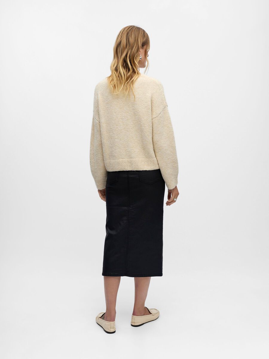 Product carousel image - GERIPPTES PULLOVER, Sandshell | 2