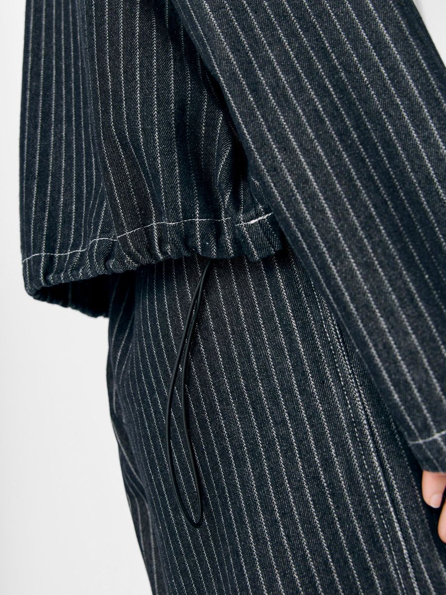 Carousel image - STRIPED SHIRT, Black Denim | 4