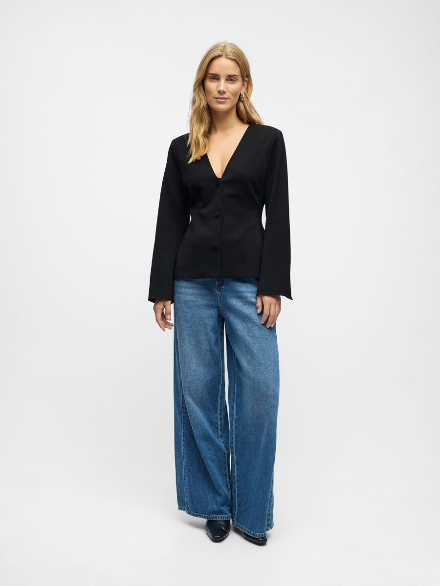 Carousel image - FITTED BLAZER, Black | 3