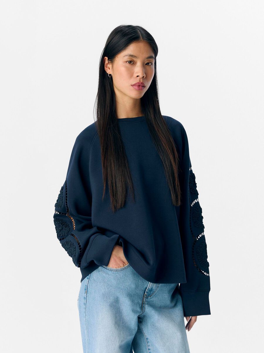 OBJECT AVEC BRODERIE SWEAT-SHIRT, Sky Captain, highres - 23045024_SkyCaptain_003.jpg