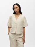 Product image thumbnail - BESTICKTE BLUSE, White Sand | 2