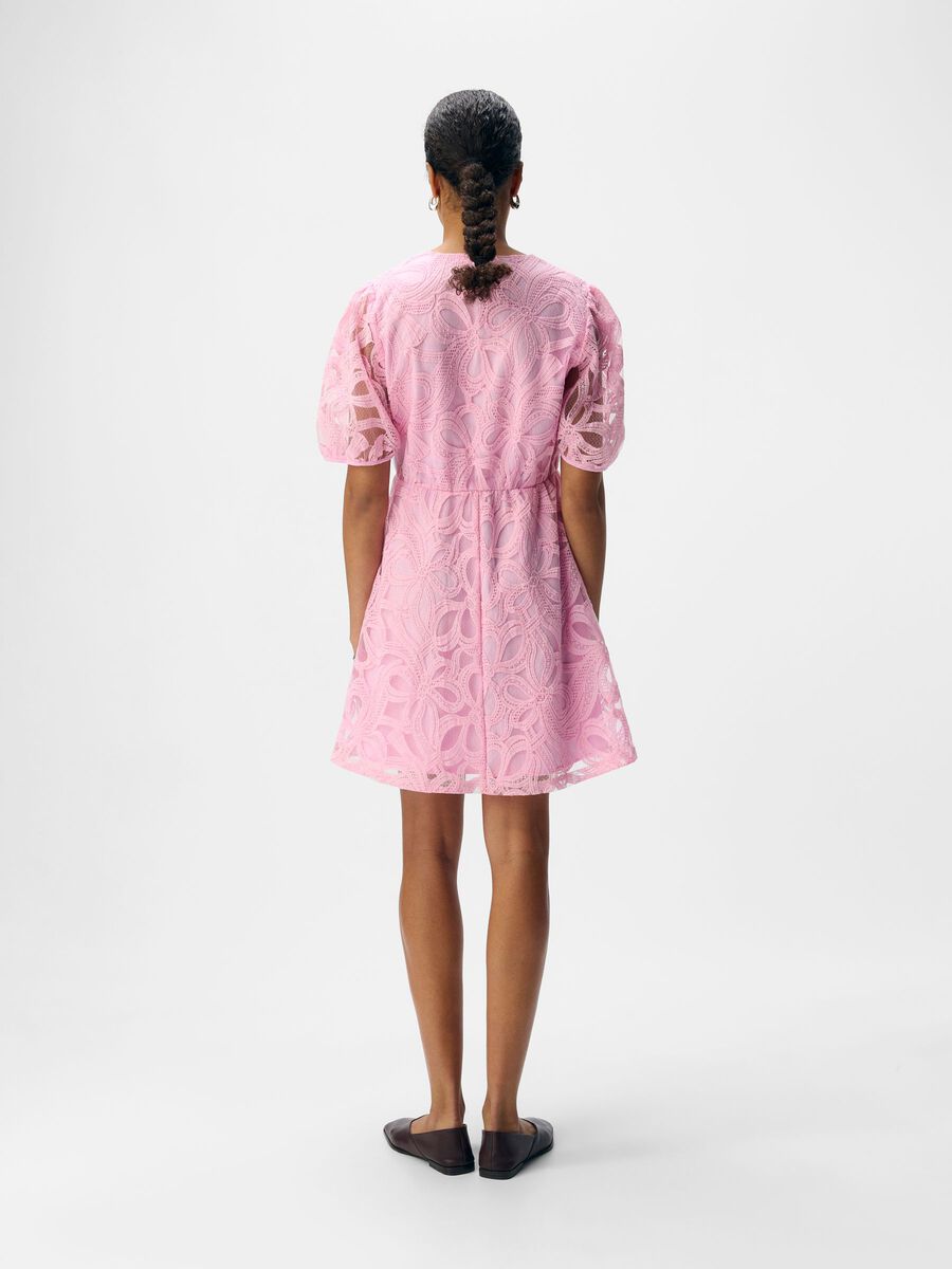 OBJECT V-NECK MINI DRESS, Pink Frosting, highres - 23048568_PinkFrosting_004.jpg