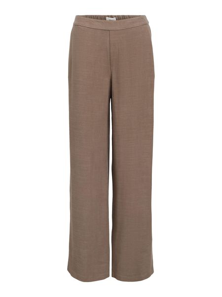OBJECT LINEN WIDE-LEG TROUSERS, Morel, highres - 23040671_Morel_001.jpg