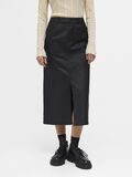 Object Collectors Item COATED MIDI SKIRT, Black, highres - 23043432_Black_003.jpg