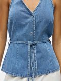 Product image thumbnail - MOUWLOOS DENIM TOP, Medium Blue Denim | 5