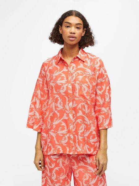 Object Collectors Item CAMISA, Hot Coral, highres - 23041172_HotCoral_1010440_003.jpg