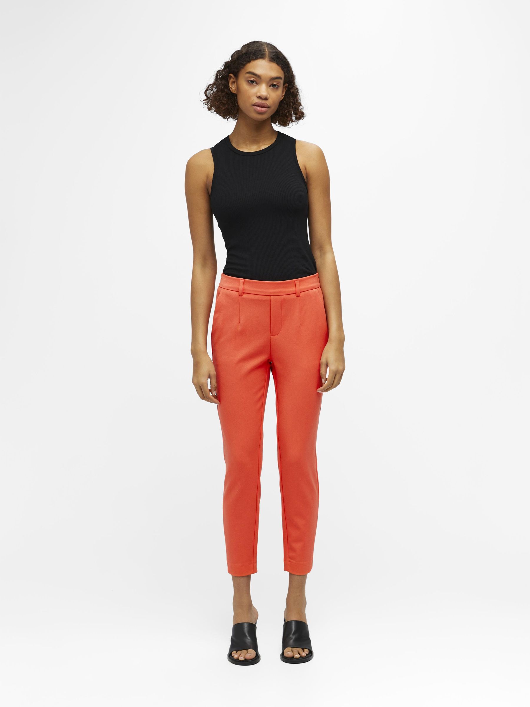 Coral best sale cropped trousers