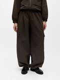 Product image thumbnail - CHECKED TRACK PANTS, Seal Brown | 2