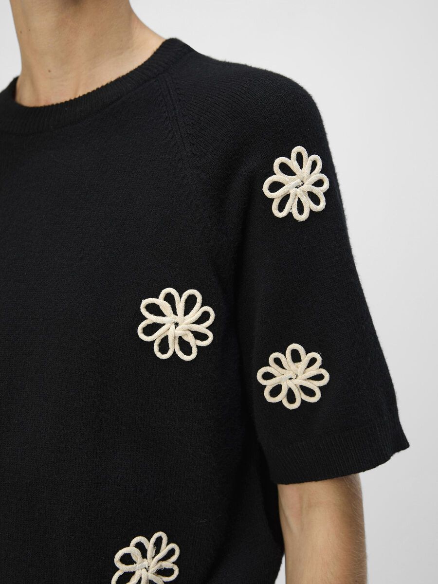 Carousel image - SHORT SLEEVED PULLOVER, Black | 5