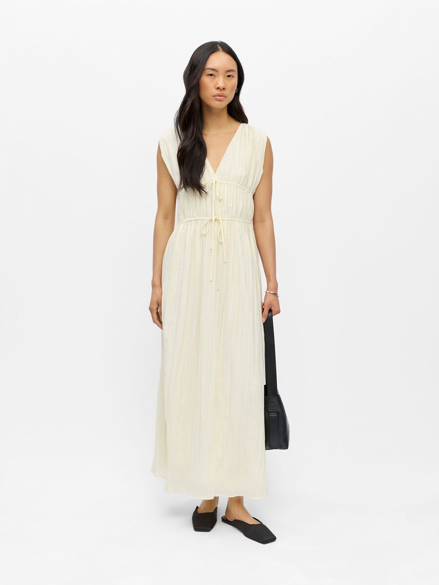 Carousel image - V-NECK MAXI DRESS, Sandshell | 4