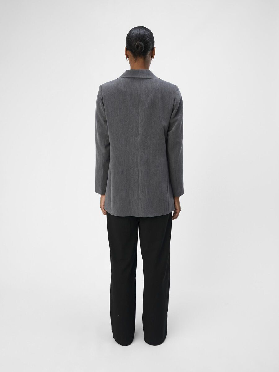 OBJECT OBJSIGRID BLAZER, Medium Grey Melange, highres - 23035737_MediumGreyMelange_004.jpg