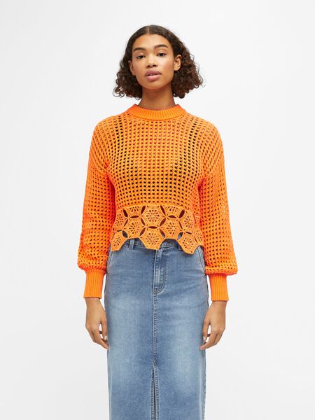 Object Collectors Item CROCHETED KNITTED PULLOVER, Nectarine, highres - 23041354_Nectarine_003.jpg