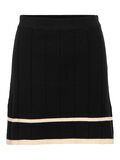 OBJECT KNITTED MINI SKIRT, Black, highres - 23048172_Black_1237538_001.jpg