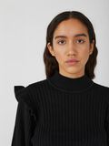 Object Collectors Item HIGH NECK KNITTED PULLOVER, Black, highres - 23036445_Black_006.jpg
