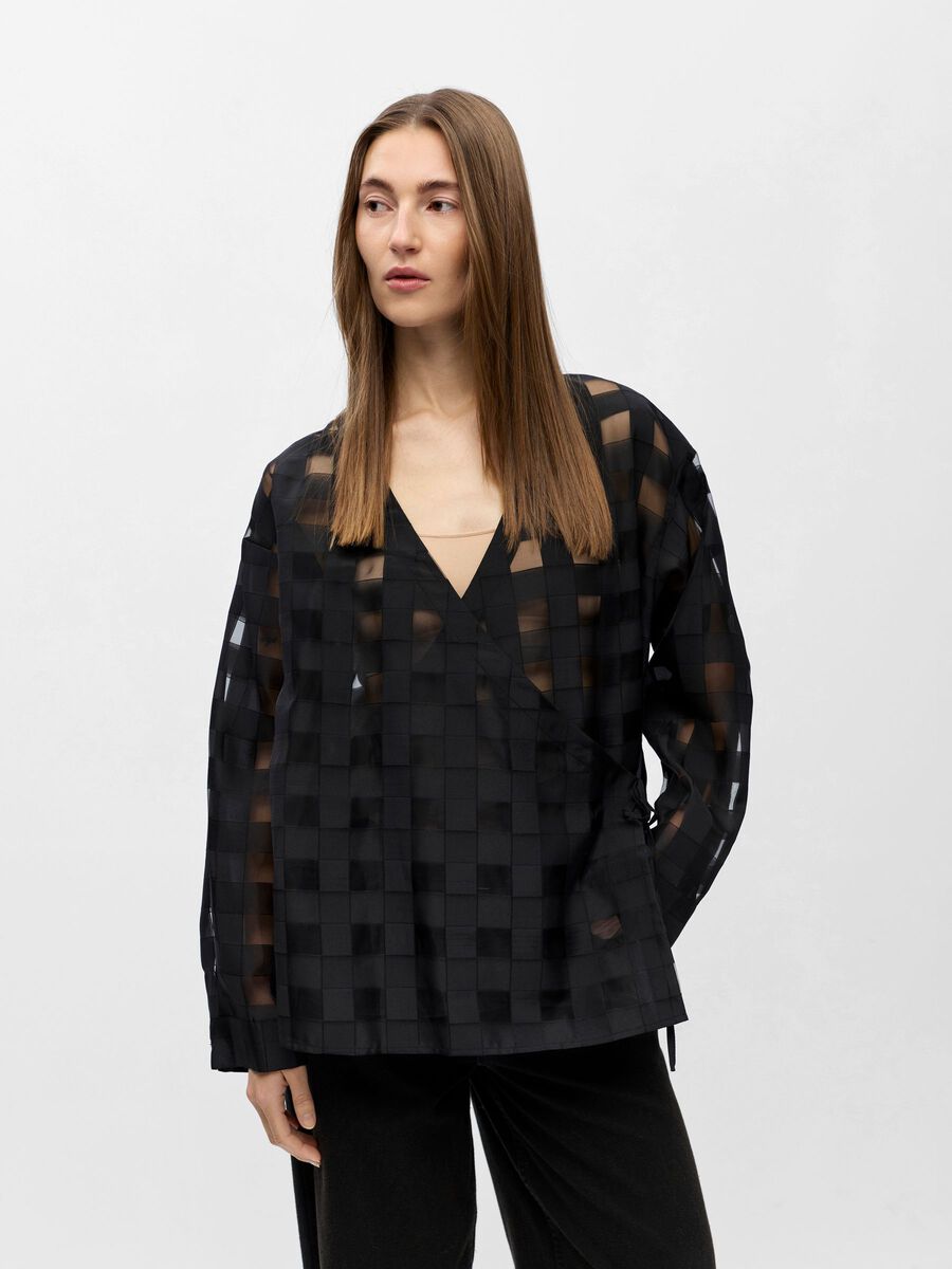 Product carousel image - WRAP SHIRT, Black | 1