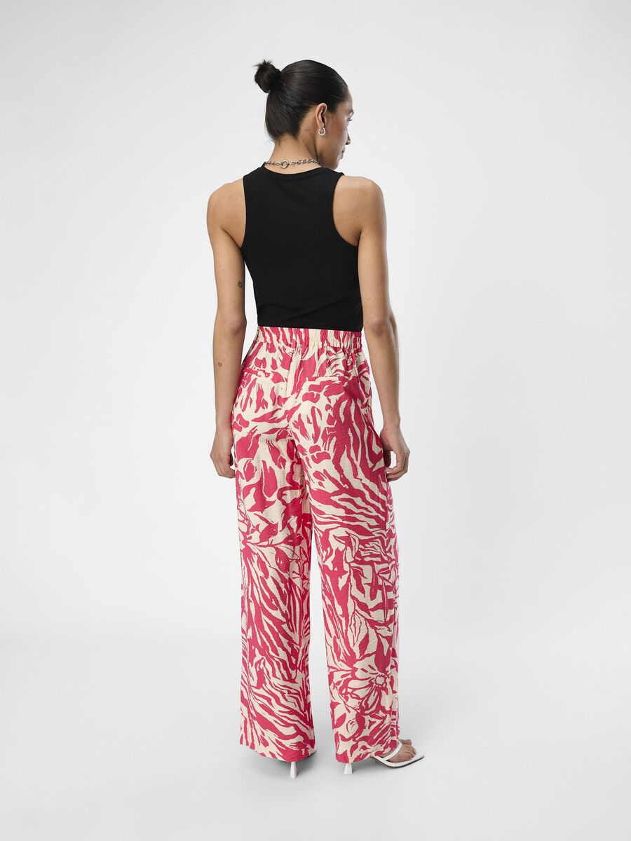 Object Collectors Item PRINTED WIDE-LEG TROUSERS, Sandshell, highres - 23043919_Sandshell_1108928_004.jpg