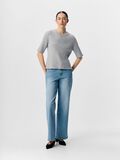OBJECT RIBBEDE STRIKKET TOP, Light Grey Melange, highres - 23046911_LightGreyMelange_005.jpg