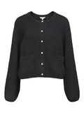Product image thumbnail - KNITTED CARDIGAN, Black | 1