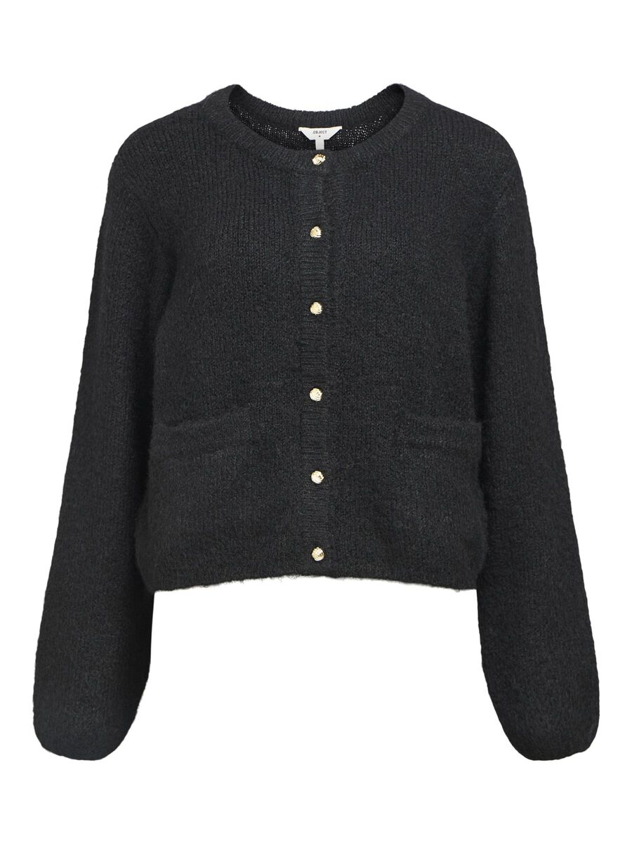 Carousel image - KNITTED CARDIGAN, Black | 1