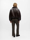 Product image thumbnail - COATED PUFFER JACKET, Seal Brown | 3