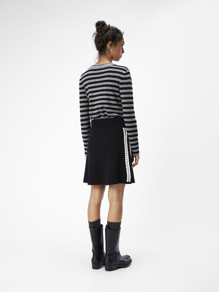 OBJECT GEBREID MINIROK, Black, highres - 23044937_Black_1131855_004.jpg