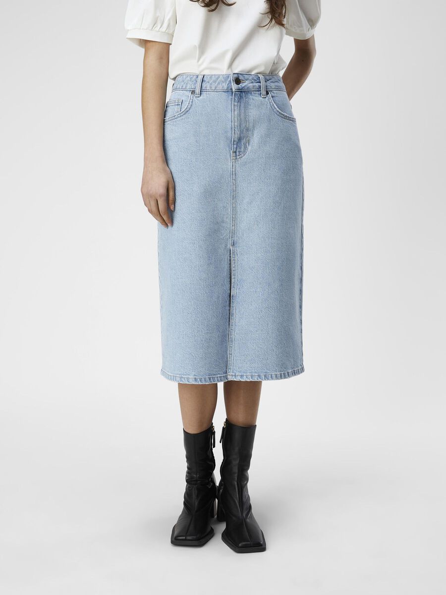 OBJECT DENIM MIDIKJOL, Light Blue Denim, highres - 23044069_LightBlueDenim_003.jpg
