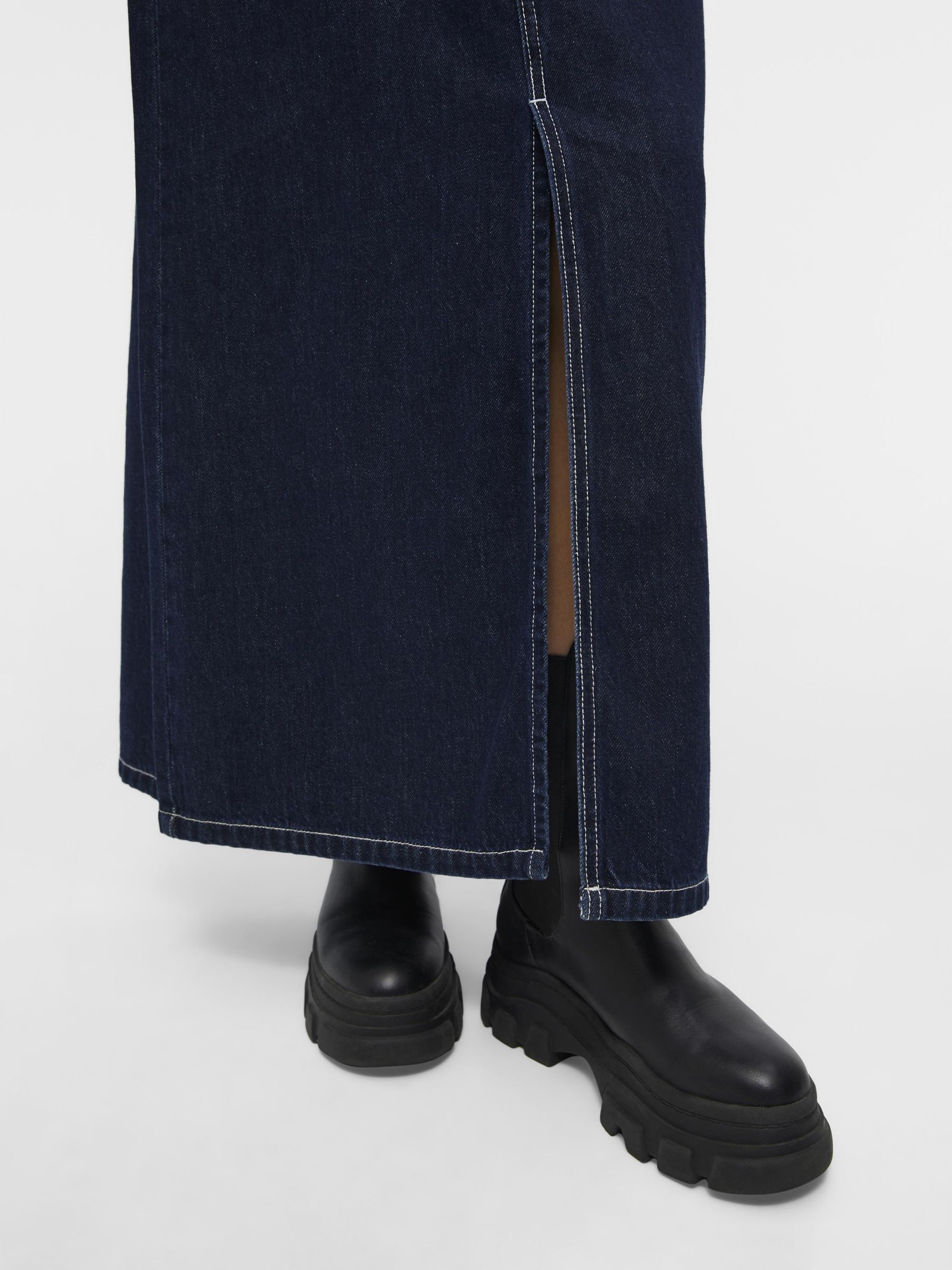 Long jean skirts 007 clearance