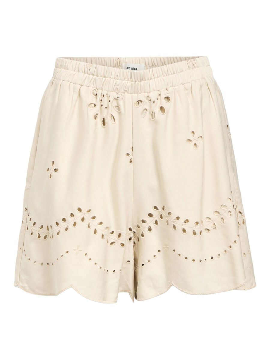 OBJECT BRODERIE ANGLAISE SHORTS, Sandshell, highres - 23046403_Sandshell_001.jpg