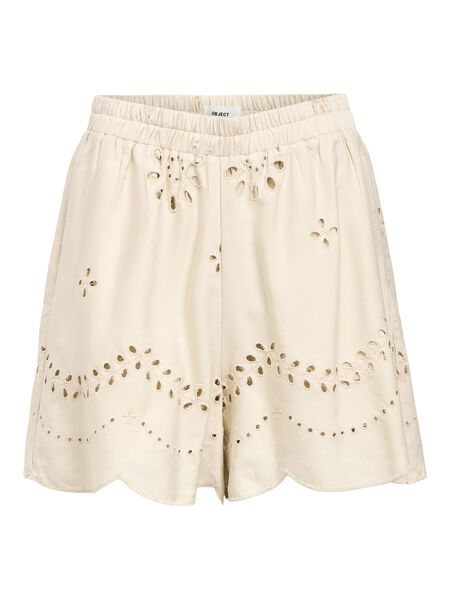 OBJECT BRODERIE ANGLAISE SHORTS, Sandshell, highres - 23046403_Sandshell_001.jpg