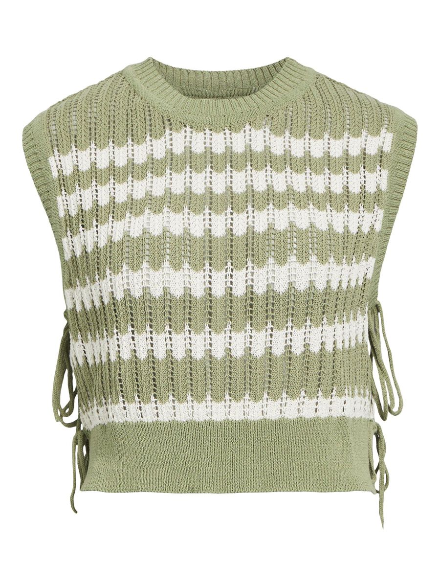 Object Collectors Item CROPPED KNITTED VEST, Tea, highres - 23044488_Tea_1114172_001.jpg