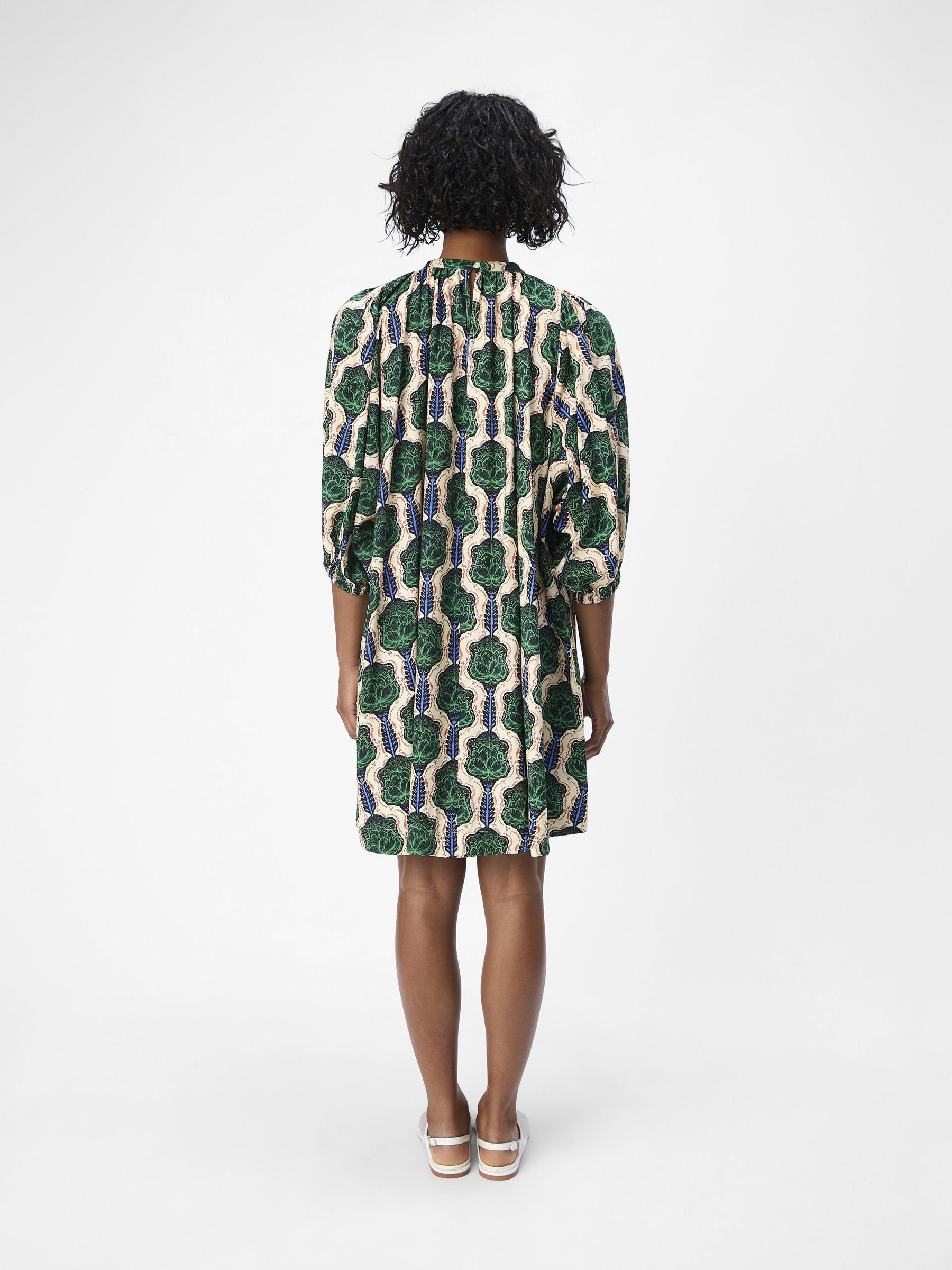 PRINTED MINI DRESS | Green | .OBJECT CI UK