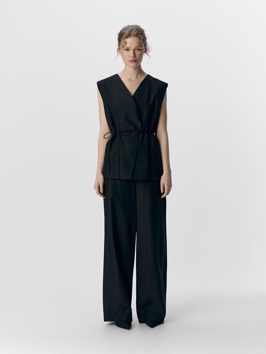 Carousel image - TIE-FRONT WAISTCOAT, Black | 4
