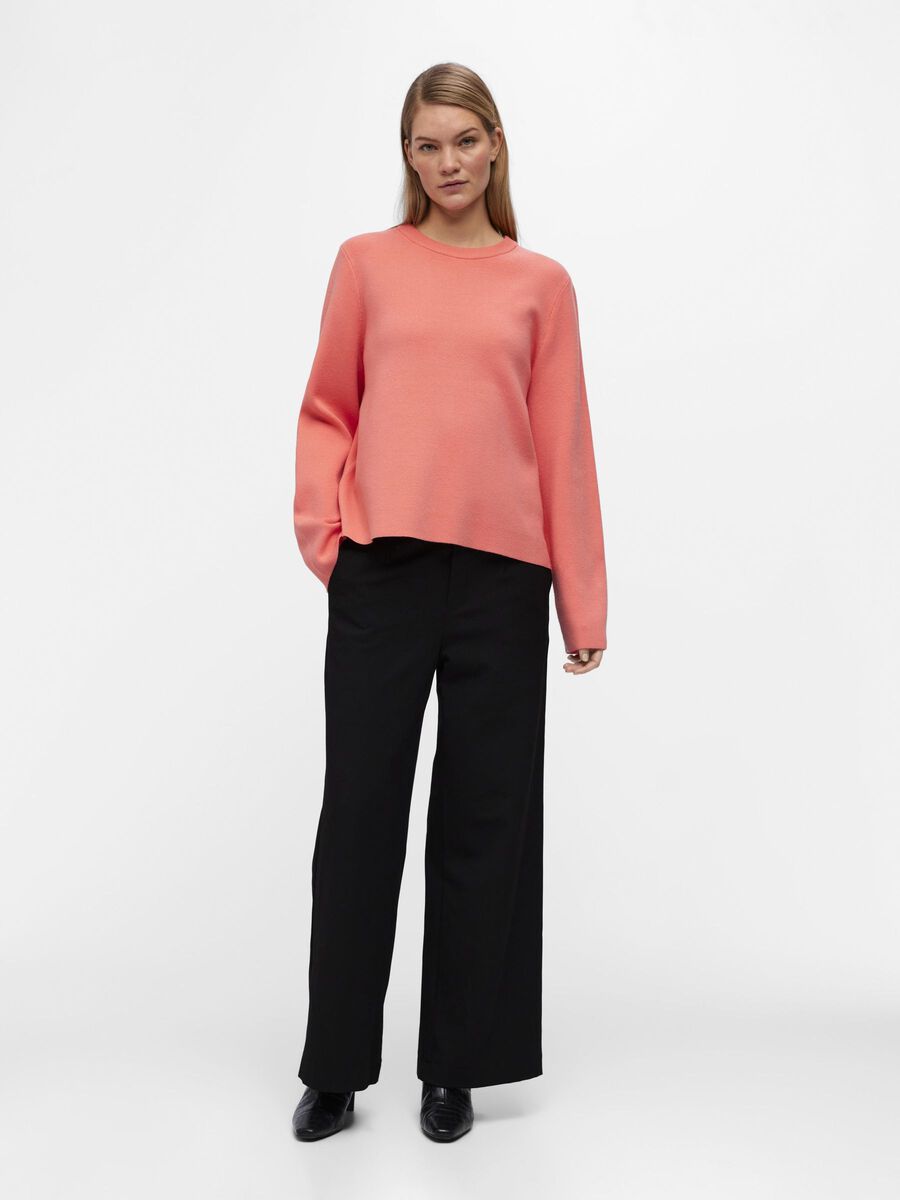 Carousel image - MANCHES LONGUES PULL EN MAILLE, Georgia Peach | 4