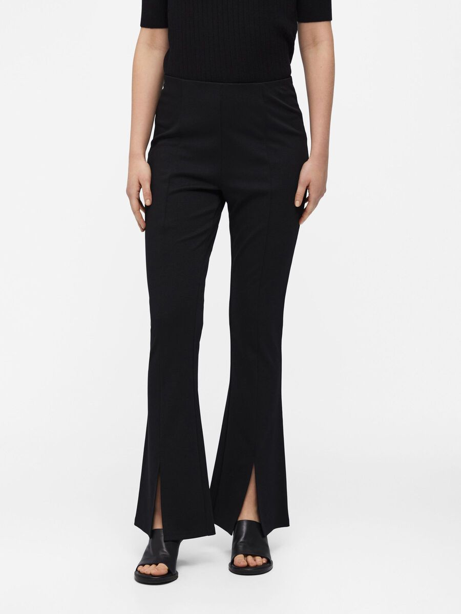 Object Collectors Item HIGH WAISTED FLARED TROUSERS, Black, highres - 23043929_Black_003.jpg