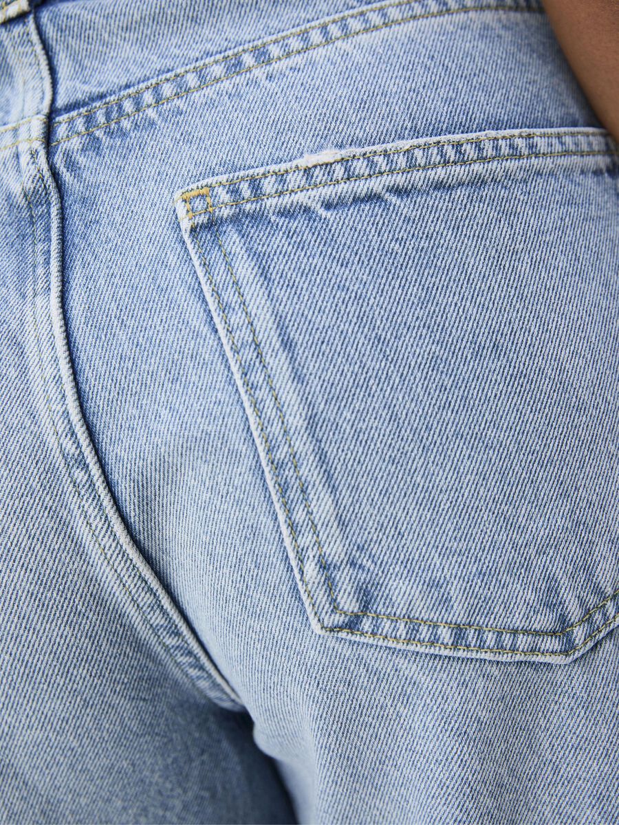 Carousel image - HIGH WAISTED LOOSE FIT JEANS, Medium Blue Denim | 6
