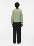 Object Collectors Item ROUND NECK KNITTED CARDIGAN, Fair Green, highres - 23042976_FairGreen_1065357_004.jpg