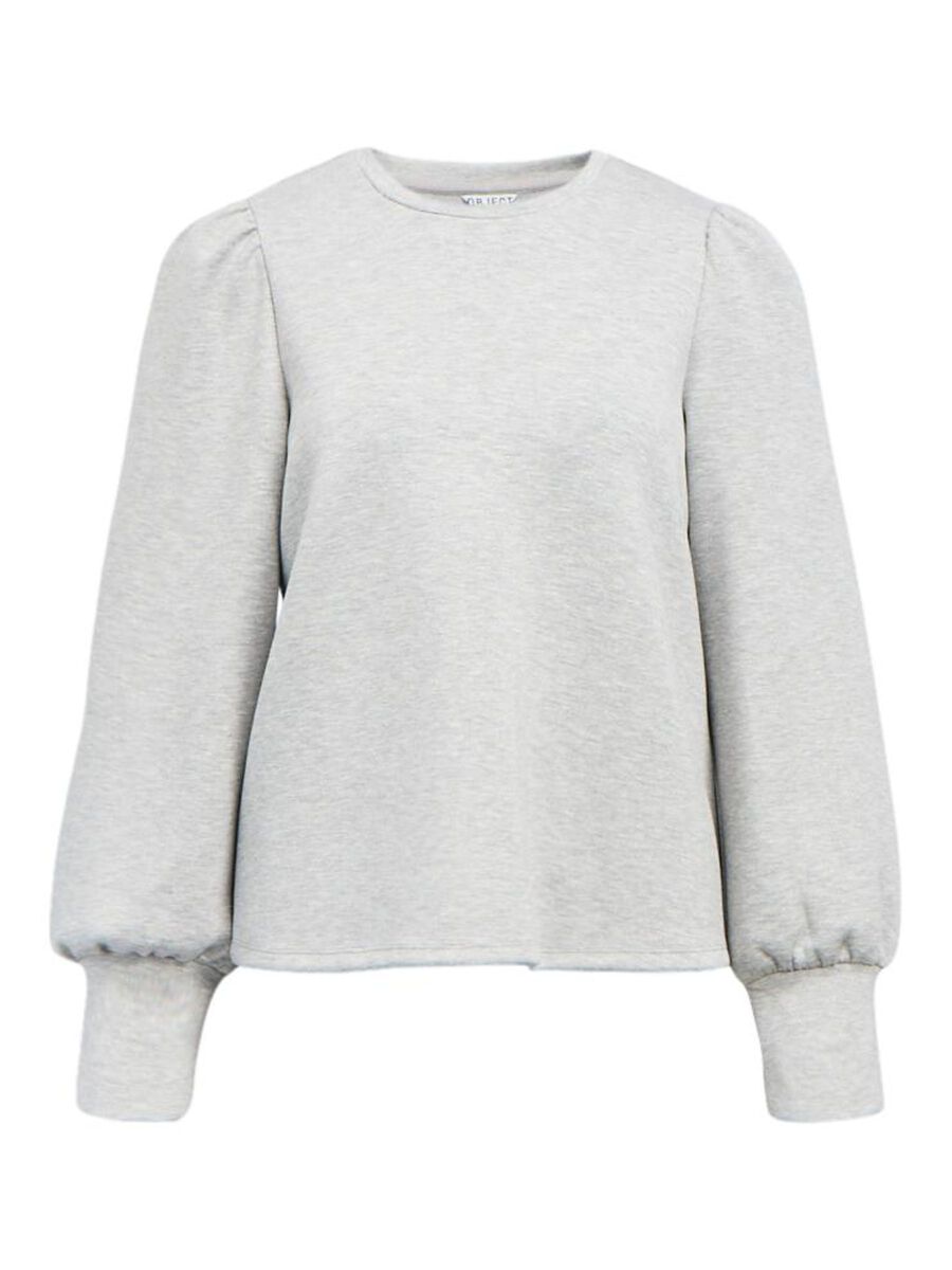 OBJECT LANGE MOUWEN TOP, Light Grey Melange, highres - 23047103_LightGreyMelange_001.jpg