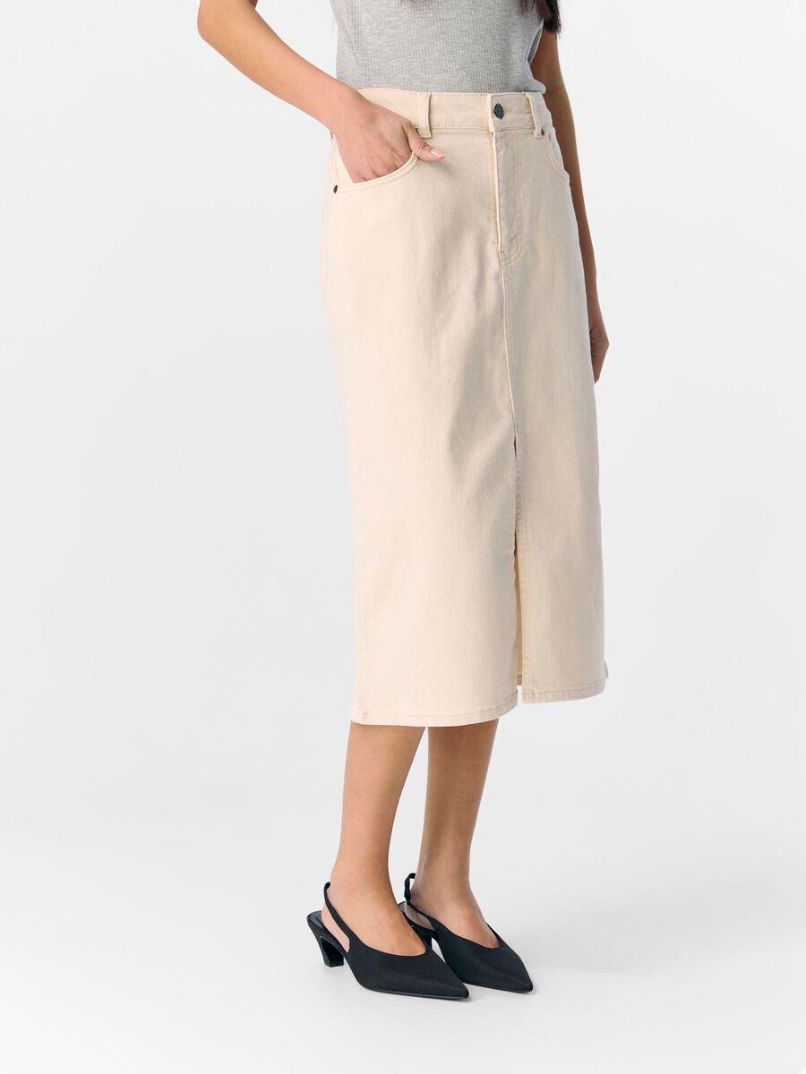 OBJECT DENIM MIDISKJØRT, Sandshell, highres - 23044756_Sandshell_003.jpg