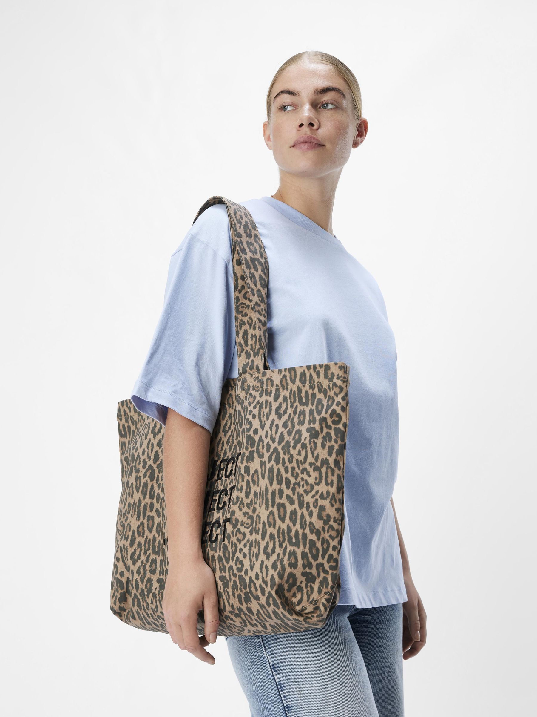 LEOPARD PRINT TOTE BAG Brown .OBJECT CI Germany