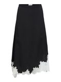 Product image thumbnail - LONG LACE SKIRT, Black | 1
