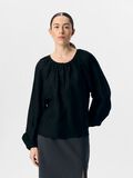 OBJECT BALLONMOUW BLOUSE, Black, highres - 23046916_Black_003.jpg