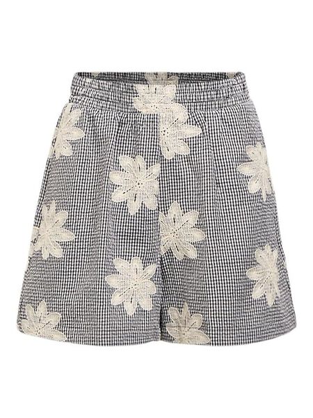 OBJECT EMBROIDERED SHORTS, Black, highres - 23048315_Black_1245889_001.jpg
