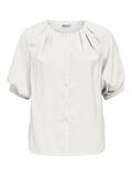 Product image thumbnail - PLISSERET SKJORTE, Cloud Dancer | 1