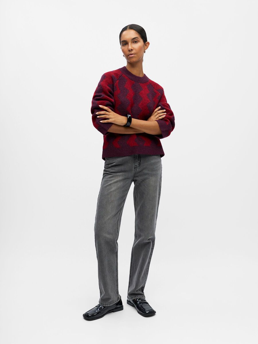 Carousel image - JERSEY DE PUNTO, Mauve Wine | 4