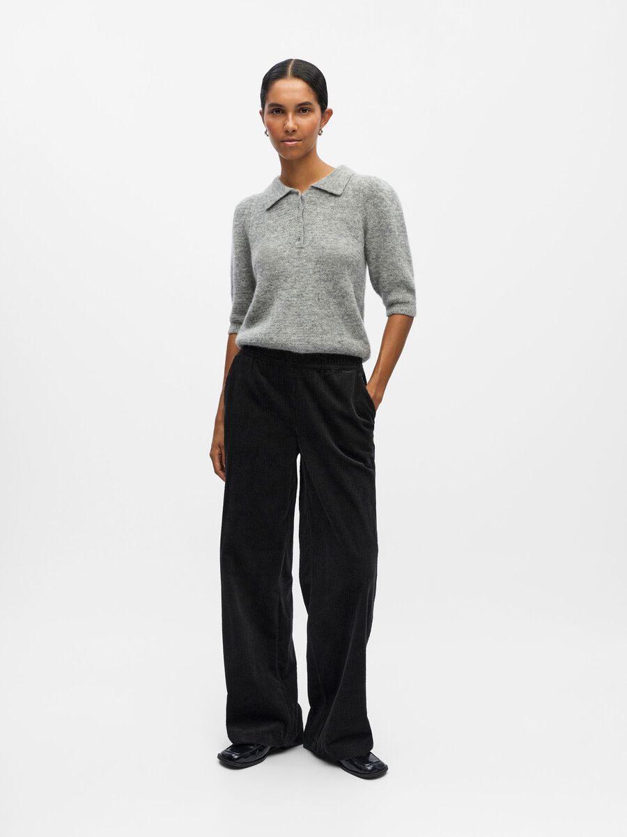 Product carousel image - CORDUROY TROUSERS, Black | 1