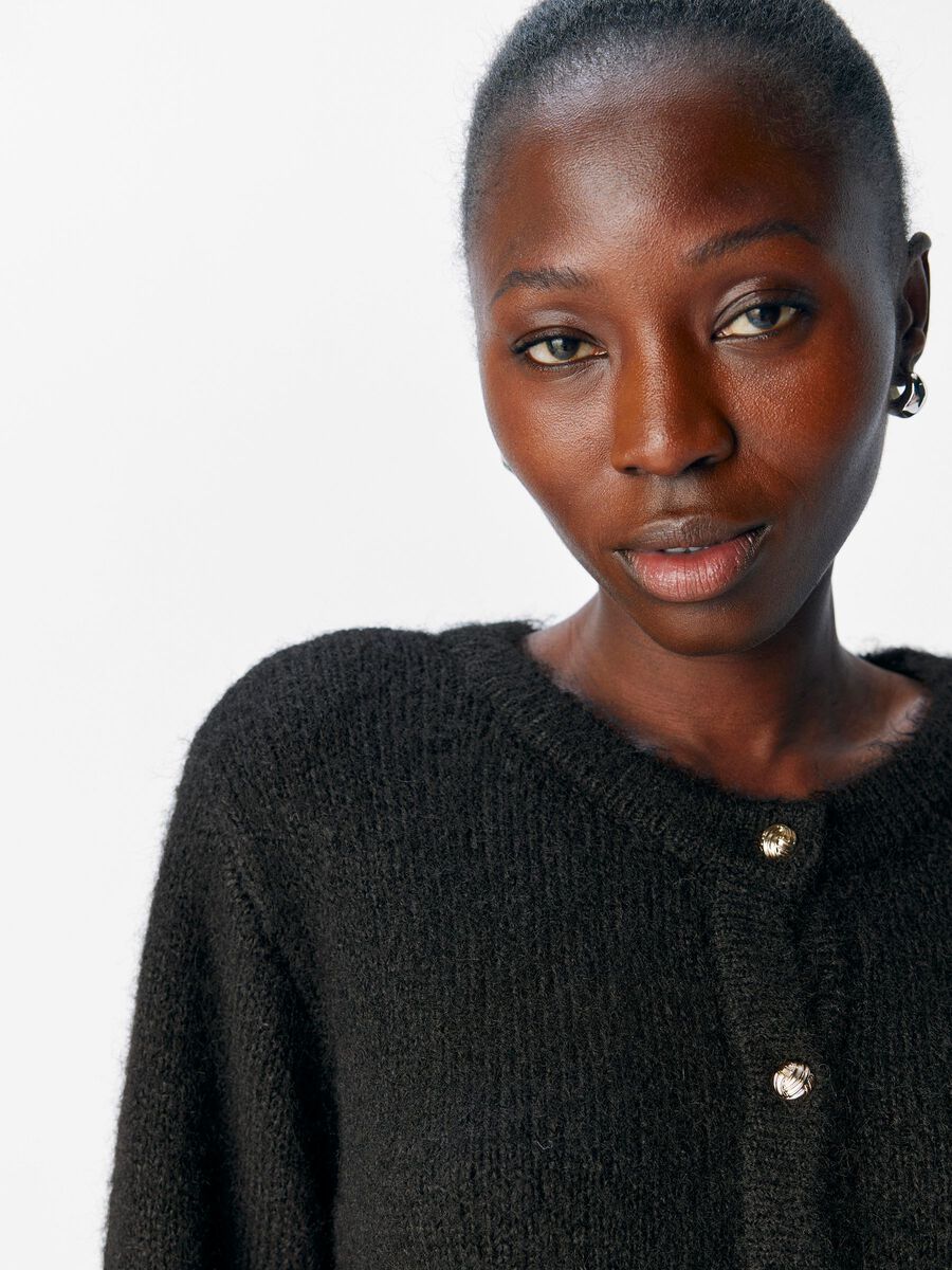 Carousel image - EN MAILLE CARDIGAN, Black | 5