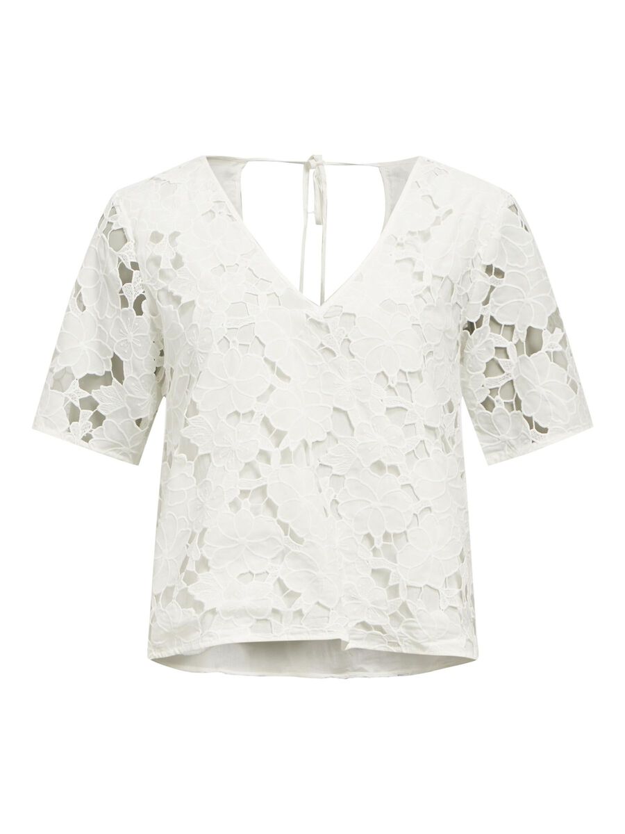OBJECT V-NECK TOP, White, highres - 23046358_White_001.jpg